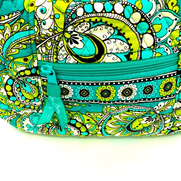 Vera Bradley Peacock Blue Green Shoulder bag Satchel. - Picture 3 of 10